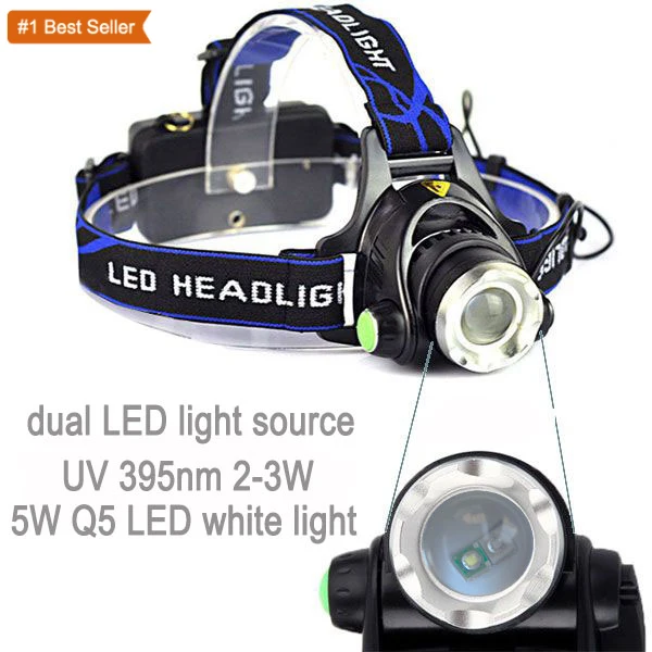 Istaride Telescopic Auper Strong Light Headlight Upgraded Version Wick Telescopic Zoom Strong Light LED Headlamp