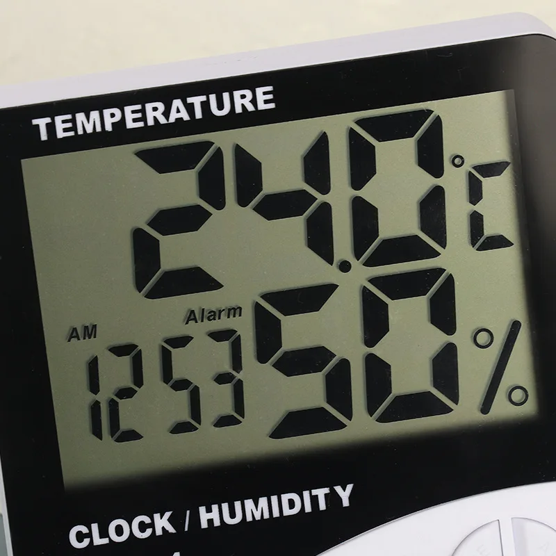 Indoor Room LCD Electronic Temperature Humidity Meter Weather Station Digital Thermometer Hygrometer