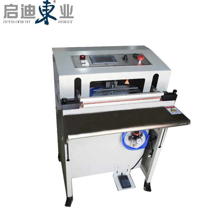 Pneumatic sealing machine can cooperate with thermal contraction machine pneumatic laminating film POF Foot sealing machine