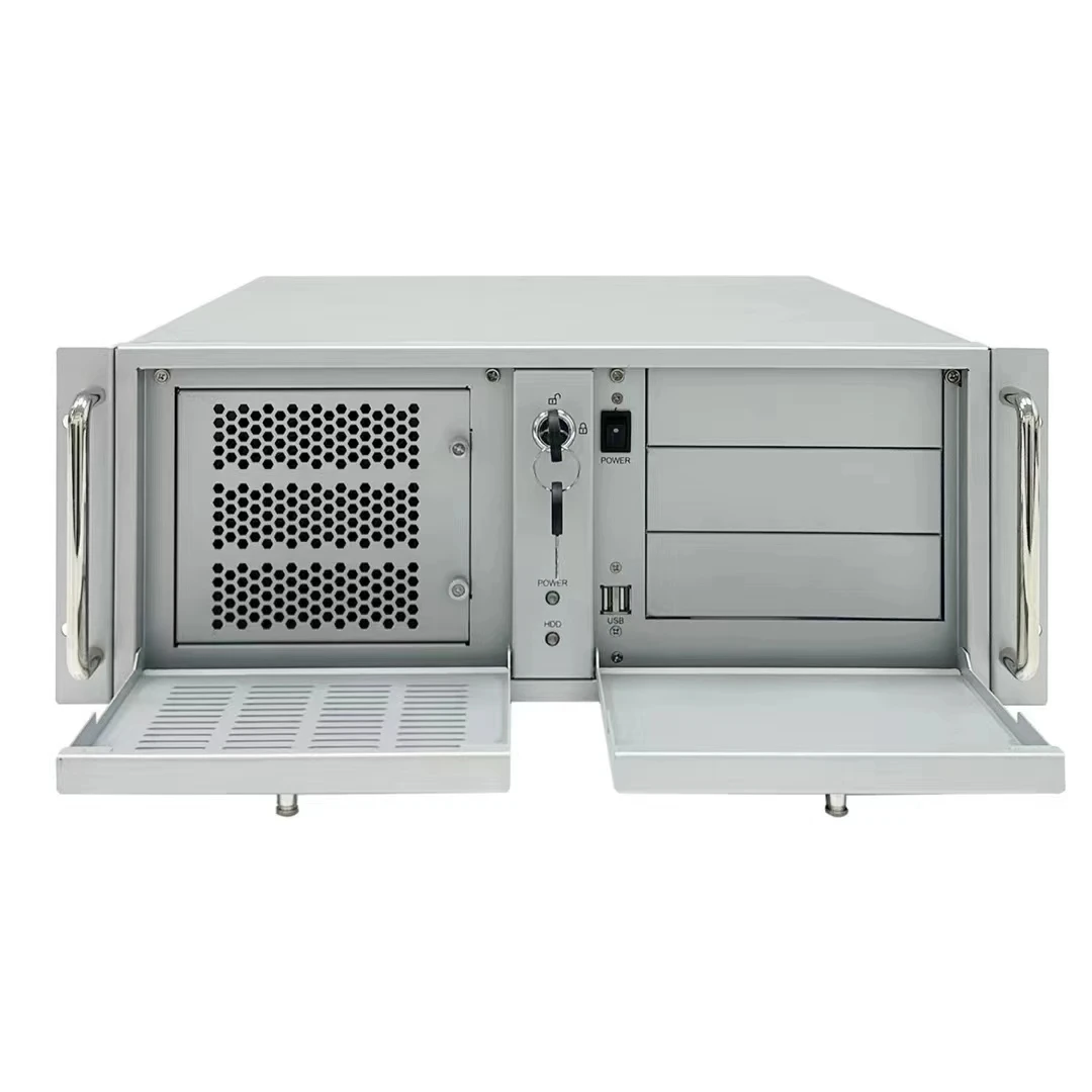 Hot selling Luxury 4U High Definition Industrial Computer  for Rackmount IPC Case Communication Server Chassis