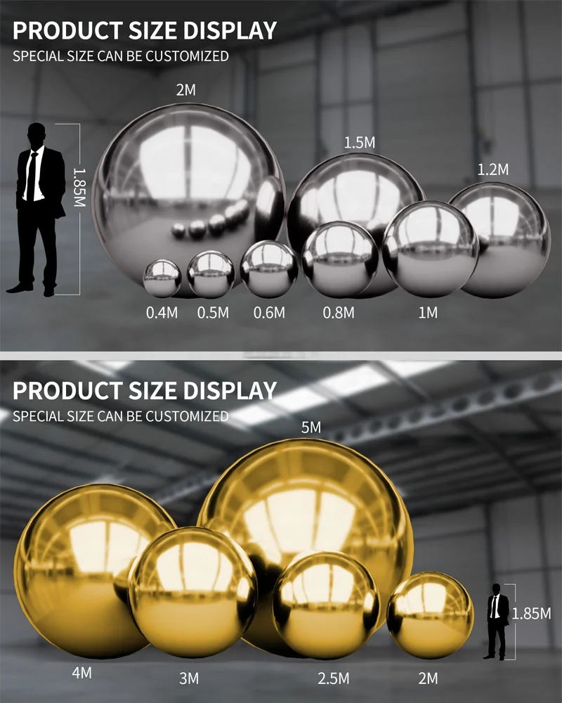 Big shiny balls rainbow holographic iridescent translucent chrome pvc mirror balls 1m inflatable mirror ball
