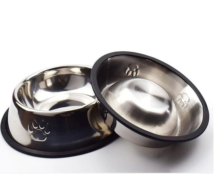 Pet Feeder metal Dog Bowls Stainless Steel Bowls food bowls