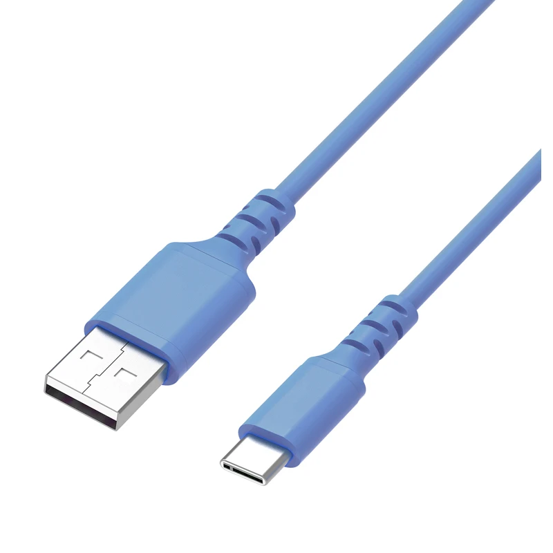  Супер мягкая Macaron liqiud мобильного телефона держатель usb-кабель для передачи данных из силиконовой резины USB A и типа C кабель быстрой