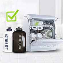 Amazon Best Seller  1 Gallon Large Water Bottle with time marker Clear Sports Bottle BPA Free Water Container Jug with handle