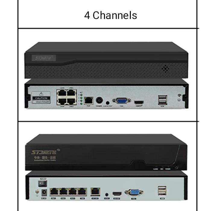 4 Channel 4K 4CH 8CH XMEYE POE NVR  Security Surveillance P2P and Network Video Recorder for For CCTV System 1080P
