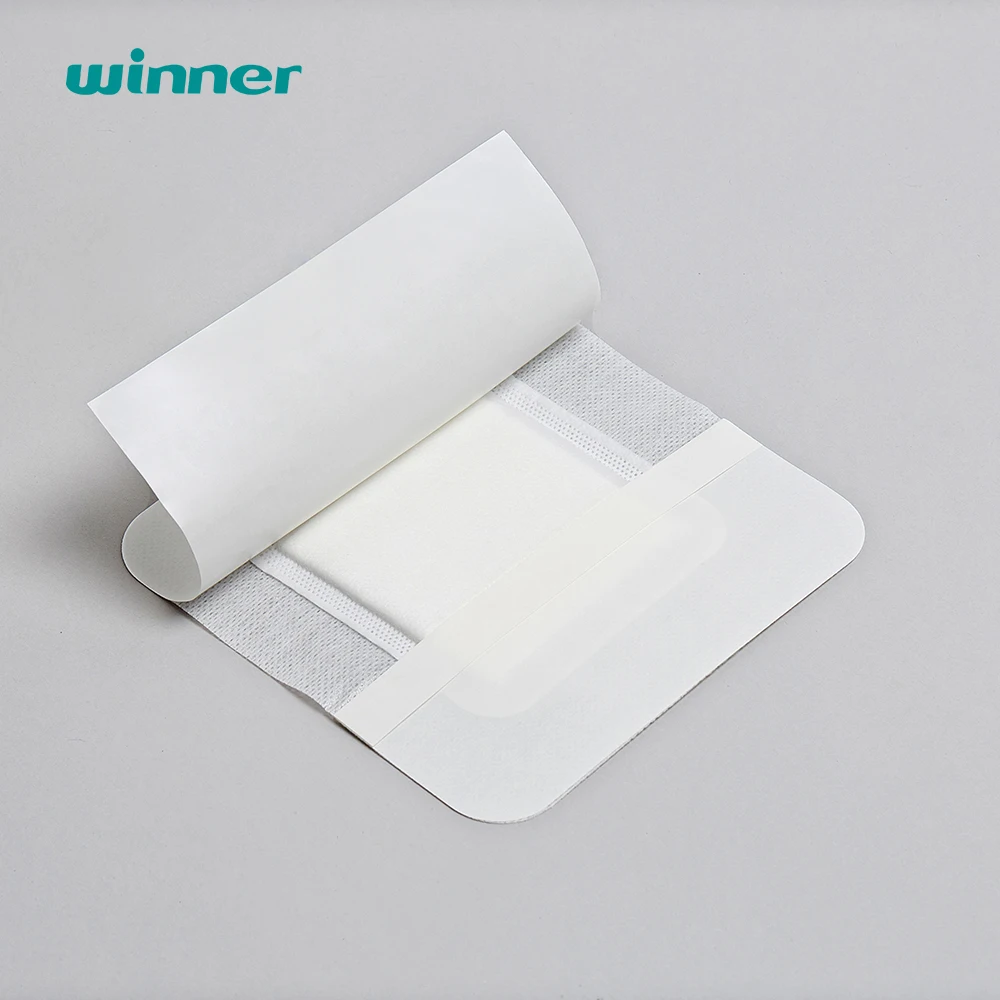 Sterile Waterproof IV Foam Wound Dressings with border Wound Care Dressing