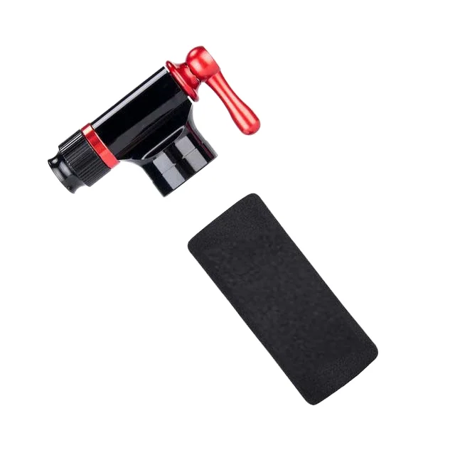 16 G Portable Aluminium Mini Bike Pump with Presta Schrader Valves Air Valve Adapter for Inflating Bicycle Tires
