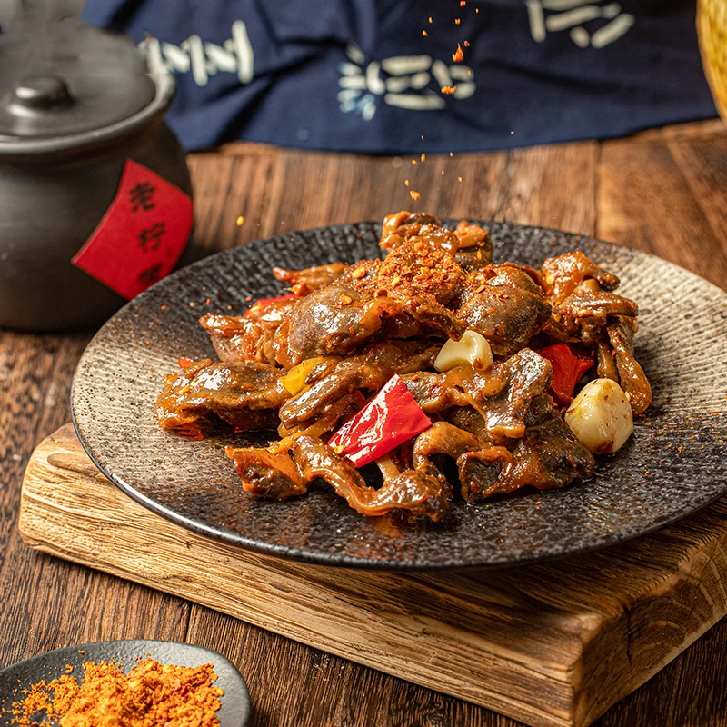 Order spicy duck Gizzards a Chinese specialty instant food