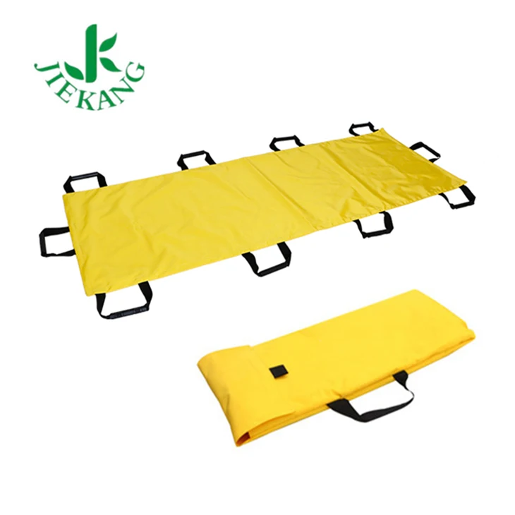 Portable Durable Lightweight Hospital Emergency Ambulance Carrying Sheet Folding Soft Stretcher