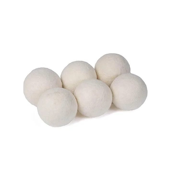 Customized 100% Organic New 7cm natural eco friendly Washing Machine Laundry Clean Ball  wool felt dryer balls
