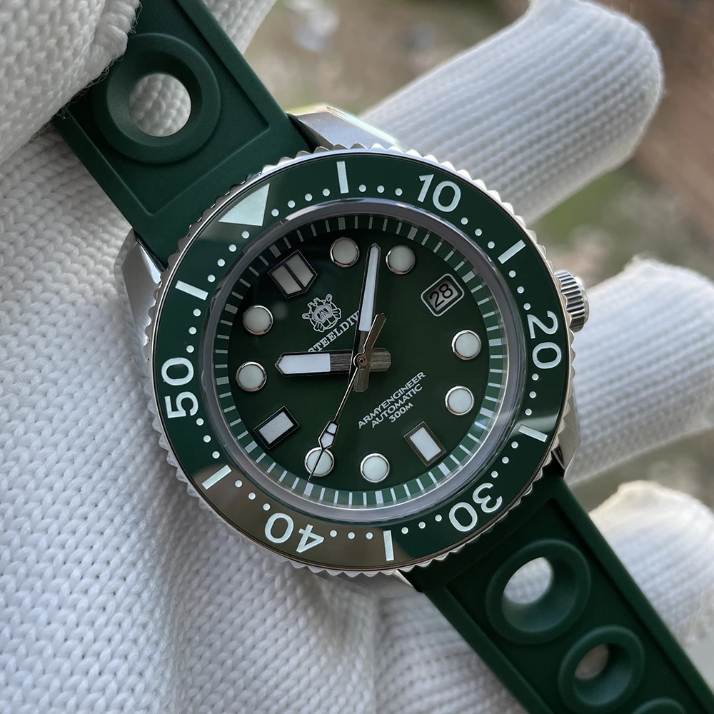 Новинка часы для дайвинга из нержавеющей стали SD1968 reloj задняя часть Япония movt