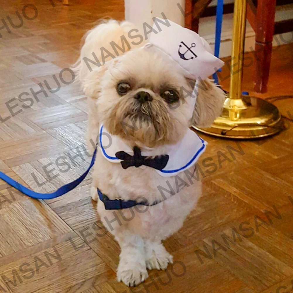 Pet Accessories Cosplay Costumes Puppy and Cat Cosplay Clothes Sailor Costumes