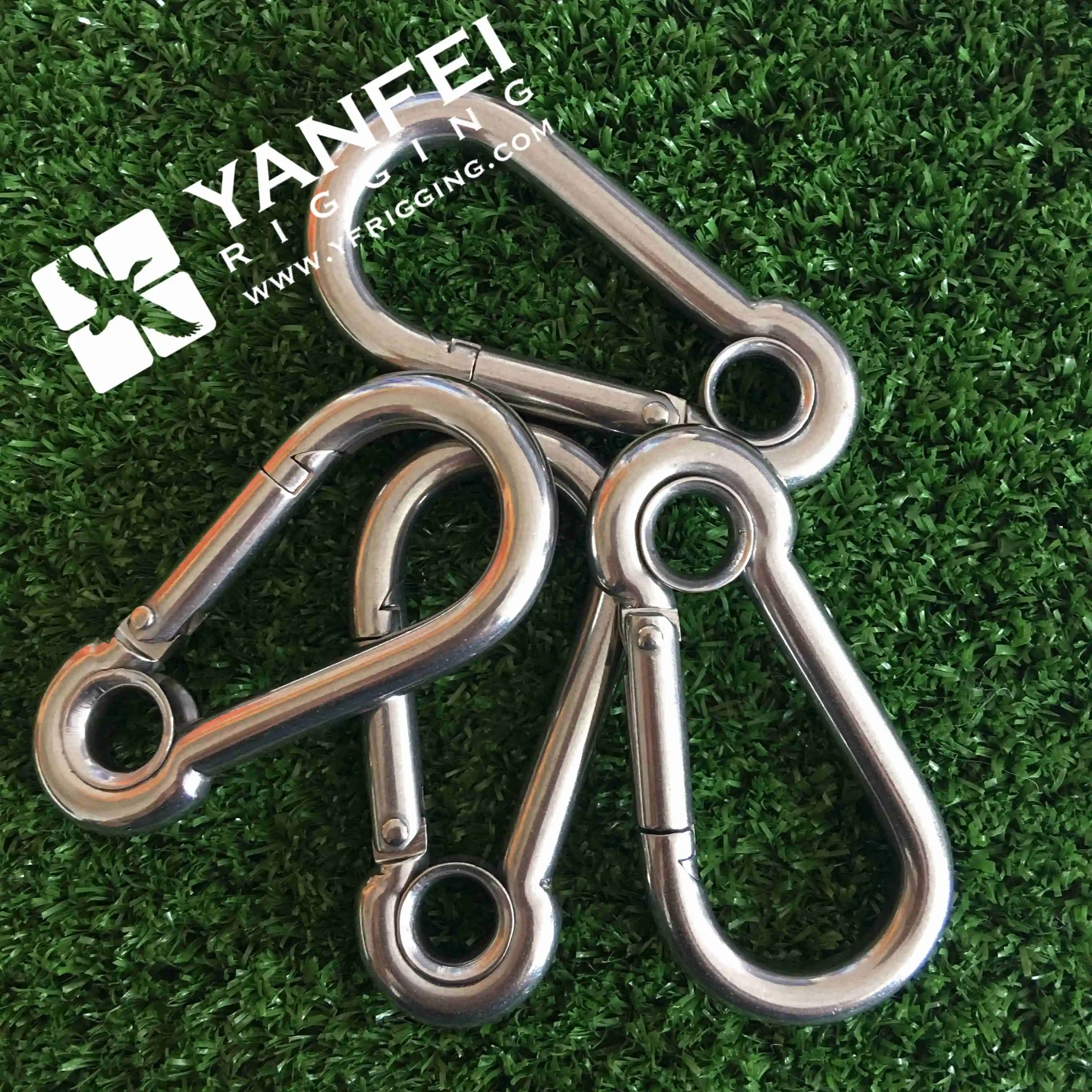 Stainless Steel DIN5299 Spring Snap Hook Locking Carabiner Clip