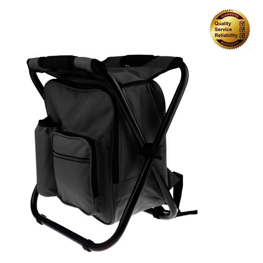 YILU Portable Backpack Fishing Stool Foldable Camping Cooler Folding Beach Chair