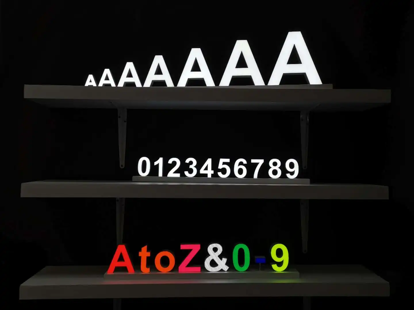 abcmix DIY magnet led channel letter for shop counter display