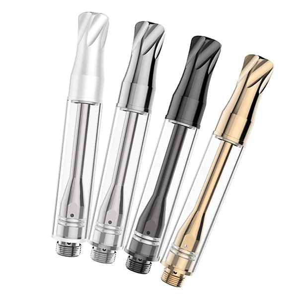 Горячая новинка картридж CBD керамический сердечник масляный испаритель 1 мл безфитильный распылитель вейп стеклянный резервуар с металлическим дрип-типом