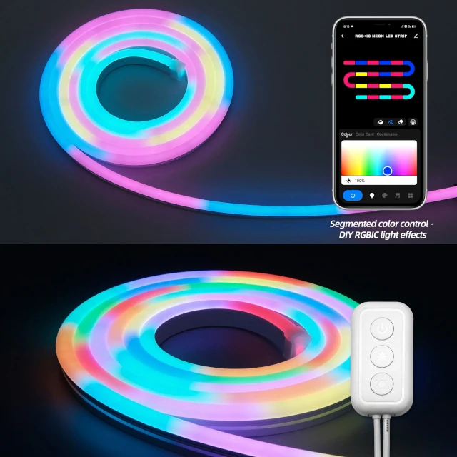 Гибкая неоновая Светодиодная лента rgb из силикона для спальни машины игровой комнаты декор на заказ 2835 5050 12 В 24 гибкое неоновое освещение
