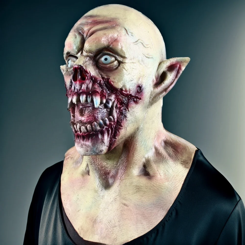 Vampire Mask Scary Dracula Monster Latex Mask Halloween Costume Party Horror Demon Zombie Cosplay Props Novelty Costume Party
