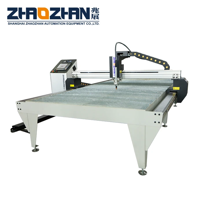 Zhaozhan plsama cutting machine with plasma THC cnc flame plasma cutting machine with water table type