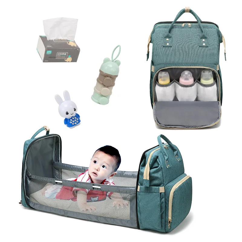 Everystep Baby Bag Organizer Diaper Bag Mommy Bag For Baby , Crib with Shading USB Outing Multifunctional Baby Backpack