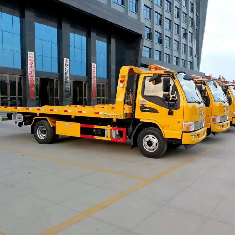 High quality JAC  plat form full landing flatbed wrecker tow truck
