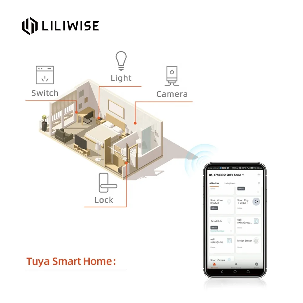 Цифровой Дверной смарт-замок Tuya с поддержкой Wi-Fi и датчиком отпечатка пальца