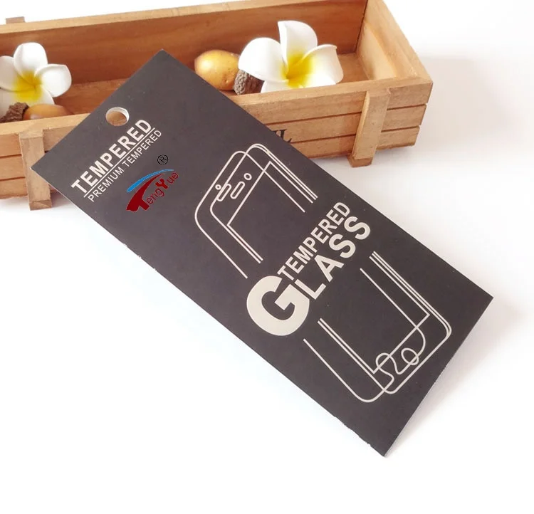 Envelop Shape Paper Printed Tempered Glass Phone Screen Protector Packaging Box