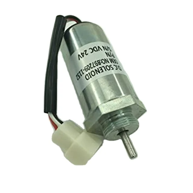 for Kobelco sk75-8 Hitachi ex55 60 70 Case cx55 flameout solenoid valve fuel stop 4LE2 excavator parts 897329-5680 897209-1152