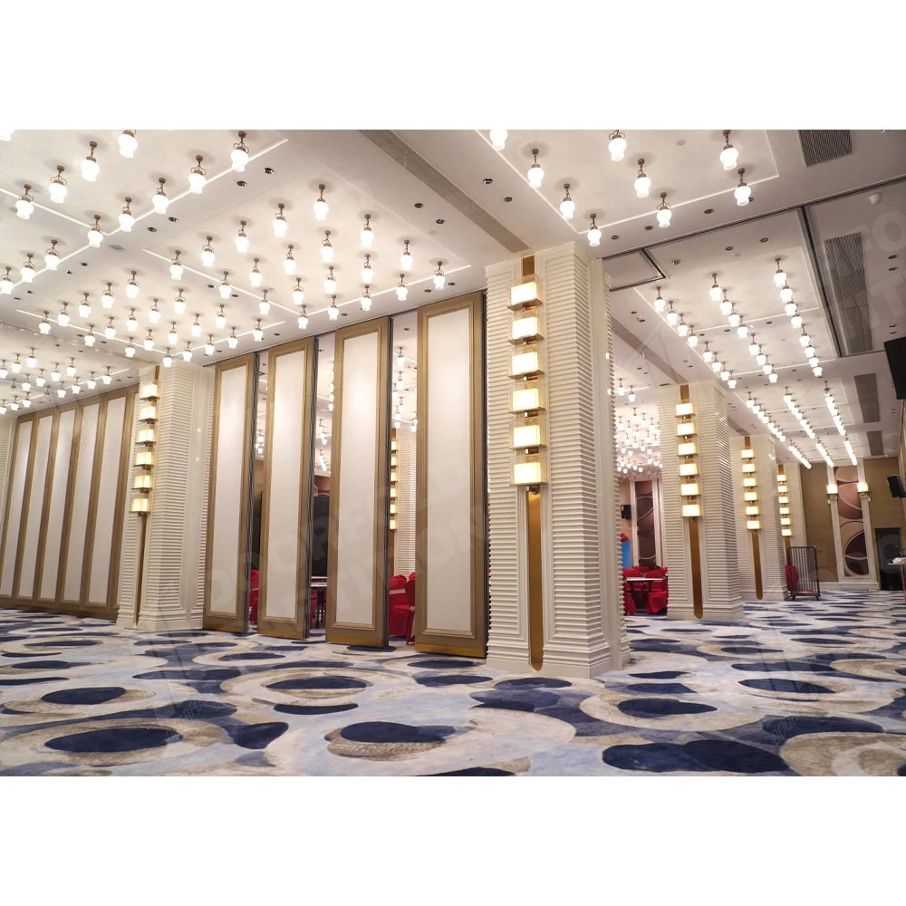 Customizable vertical acoustic sliding movable wall partition movable sound proof partition wall panel