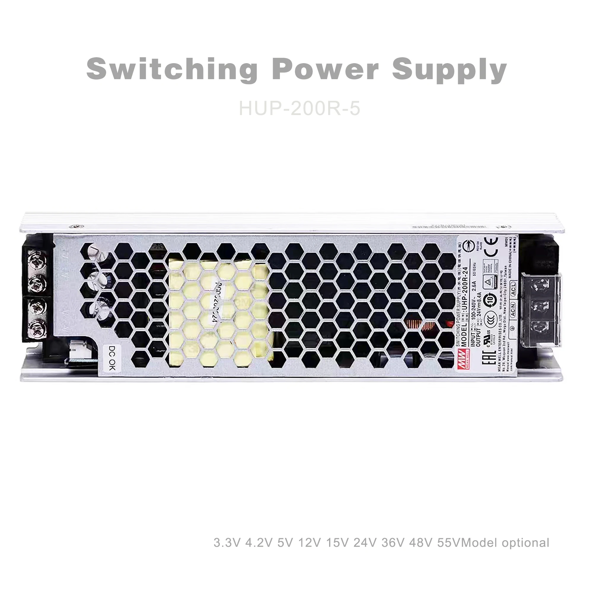 Высокоэффективный 5v 40a 200w импульсный источник питания для светодиодного