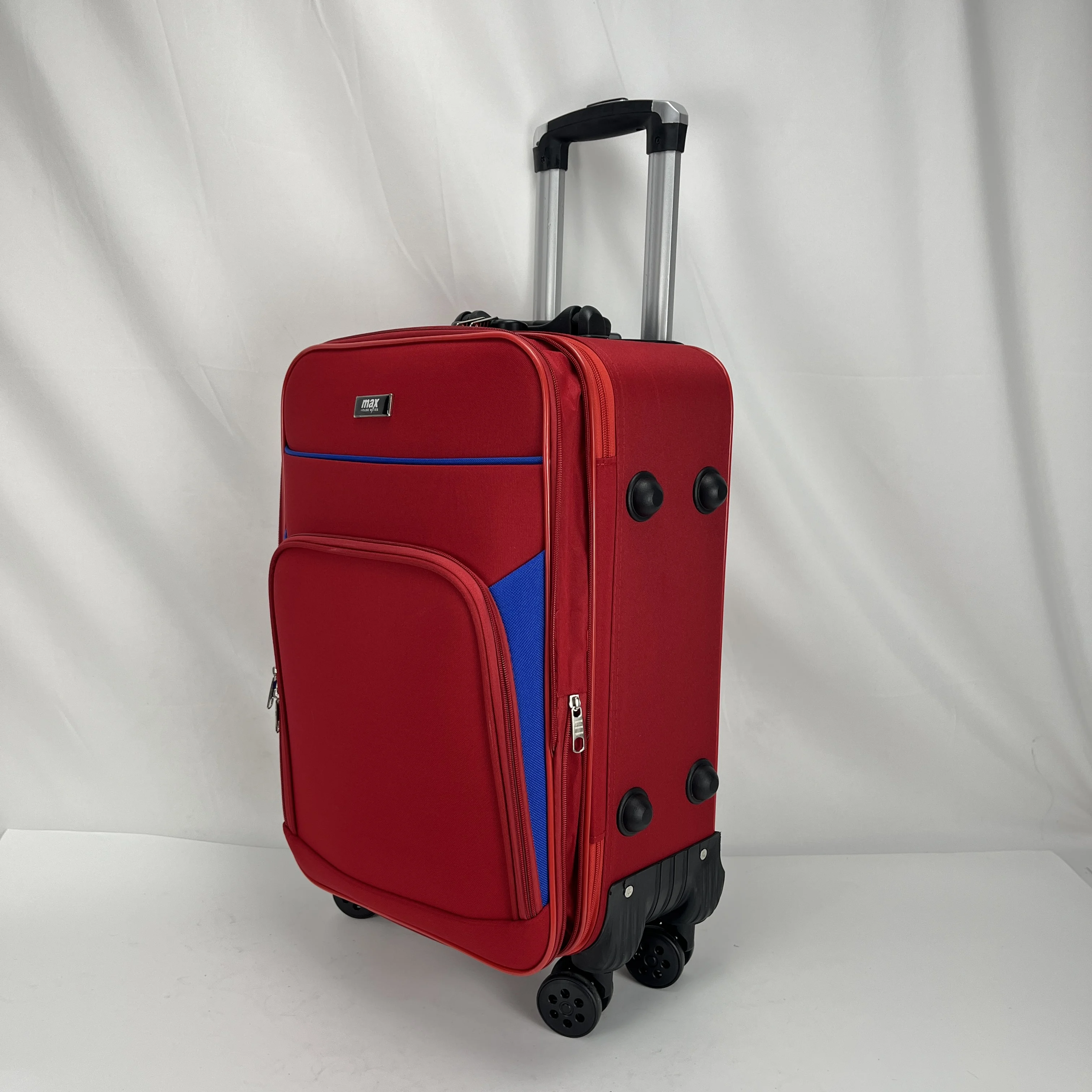 Qideming 2023 New Design Soft Luggage Trolley Bag Oxford Customized Logo Suitcase High Quality Luggage Suitcase