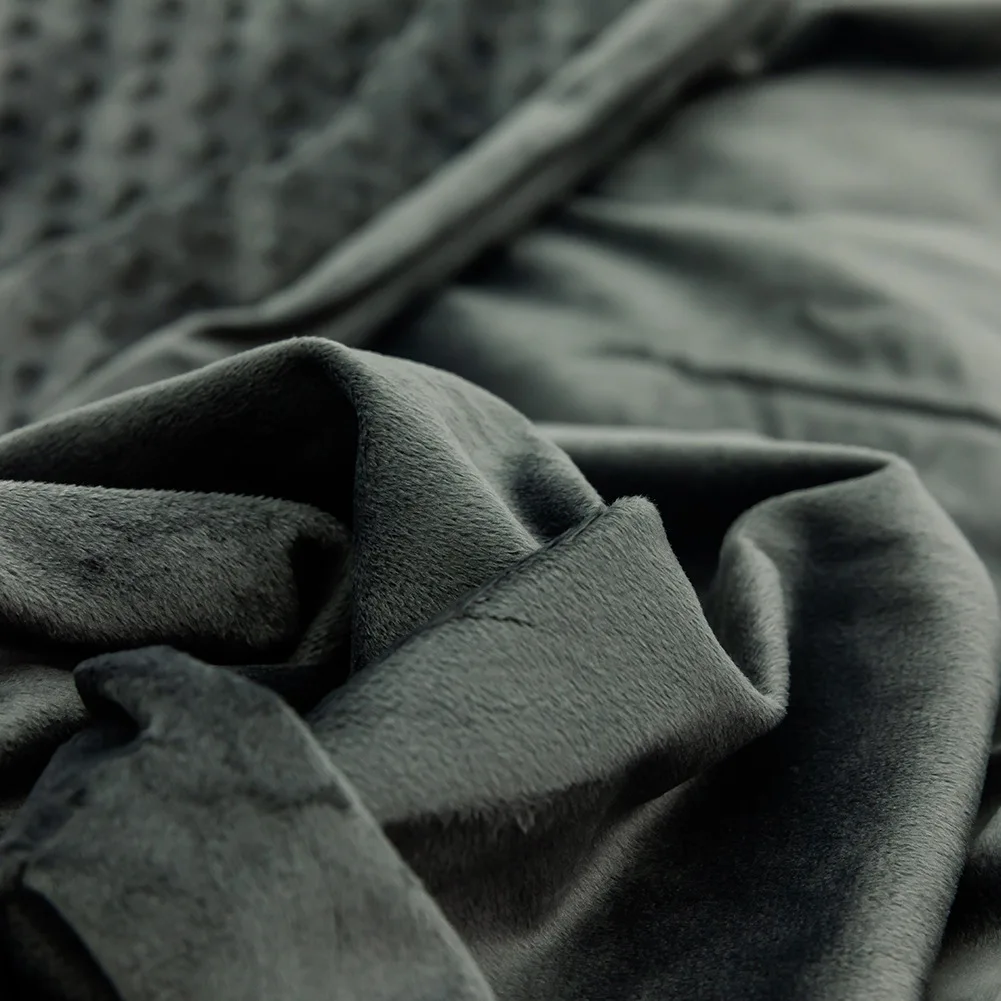 Comfort Sleeping Adult 60 X 80 Size Heavy Glass Beads 15 Lbs Weighted Blanket With Removable Washable Duvet Cover