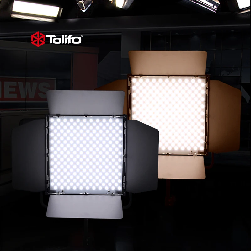 Tolifo Hot Sale High Quality Studio Led Panel Light 3200-5600k Video Equipped with LCD screen