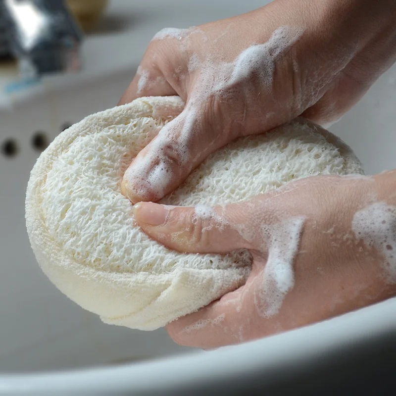 Luffa Body Scrub Bast Wisp Exfoliating Loofah Brush Sponge Peeling exfoliating cleansing loofah sponge