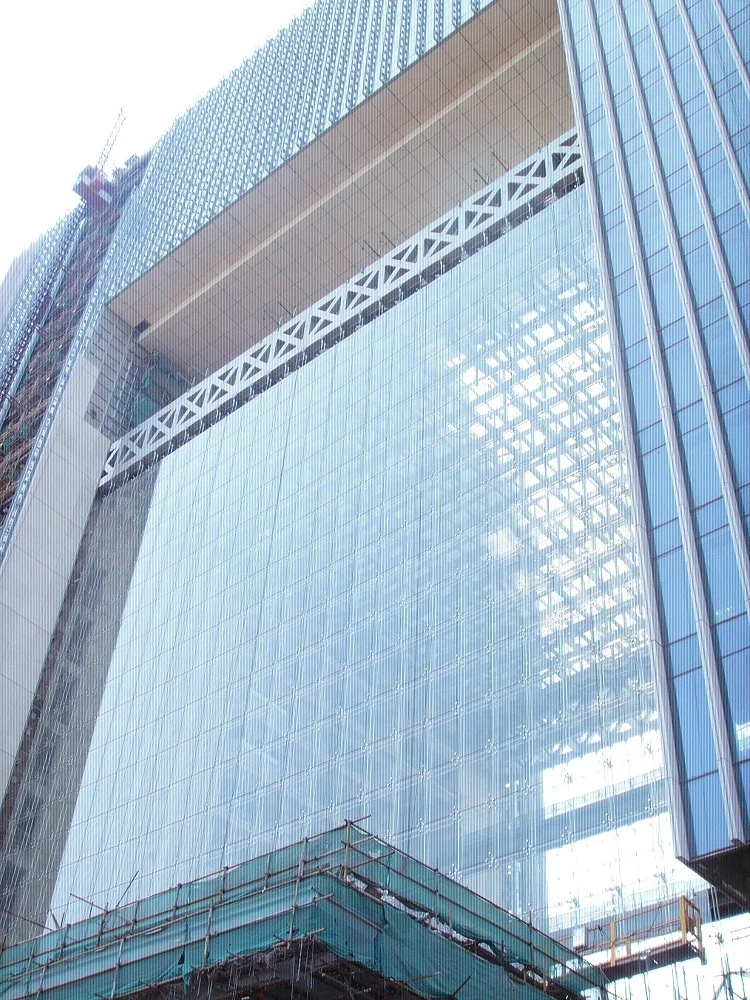
Curtain Wall System Fire Rated Glass Building Exterior Customized FIVE Steel Anodized 200 Sqm ISO9001 