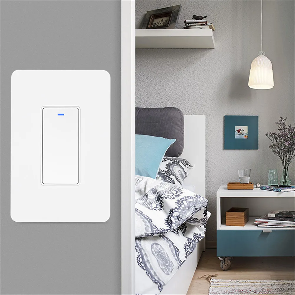 Weiwo Wall Switch Light Smart button Switch Wi-Fi  Work With Alexa, Google home and Google Tuya Switch,