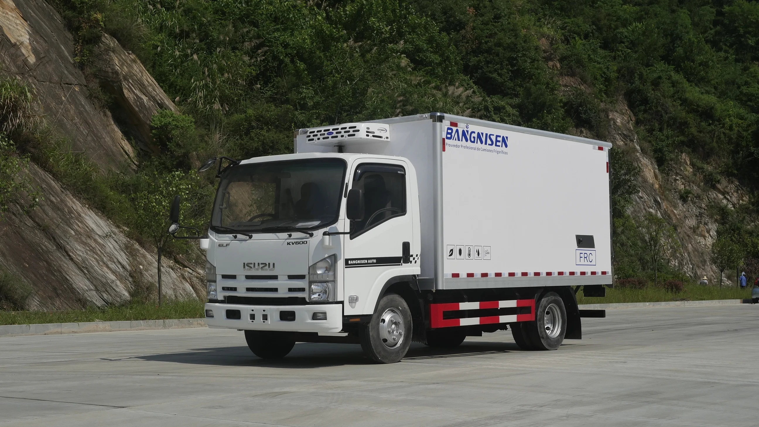 BNS High efficiency and energy saving Qingling Isuzus kv100 refrigerated truck