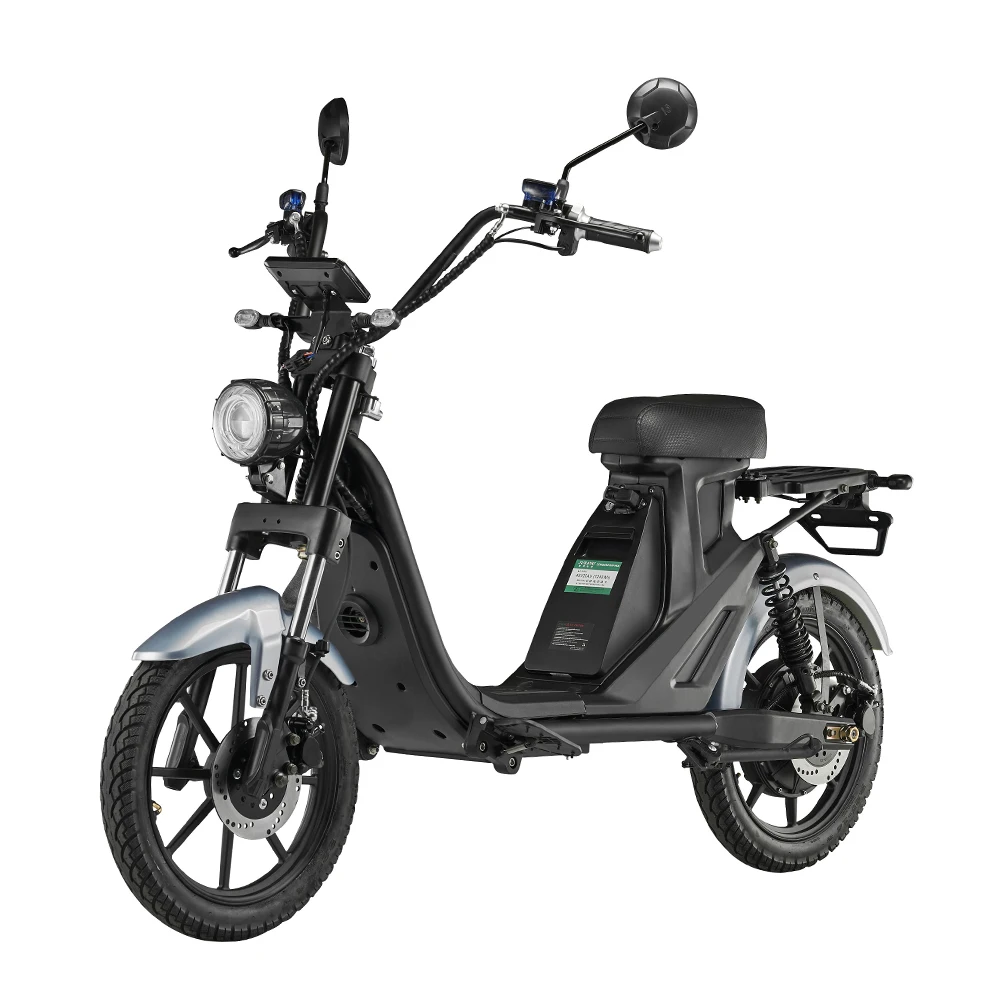 Chinese adult street legal rechargeable 14inch auto electric e mopeds for adults