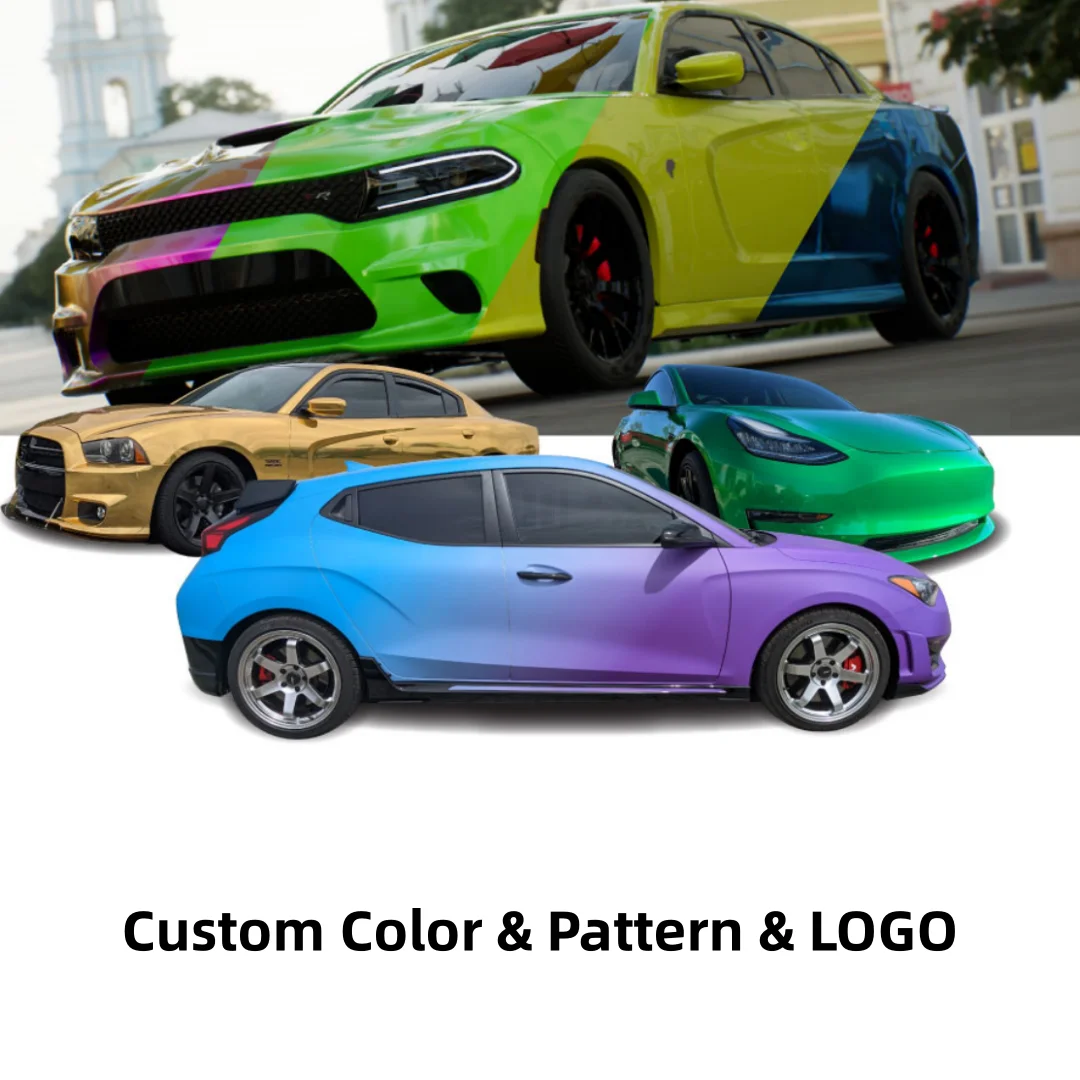 Wholesale Auto Wrap Vinyl Roll Chameleon Green Car Paint Color Wrapping Film