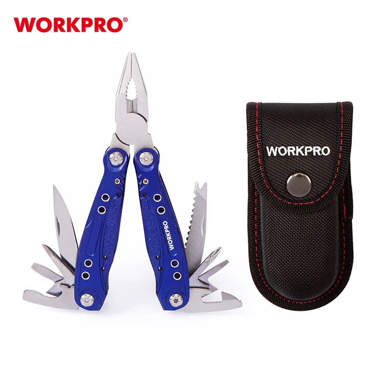 WORKPRO 15-in-1 Multi Function Outdoor Camping Multi Tool Combined with Knife Saw Wire Cutter Screwdrivers Multi-tool Pliers