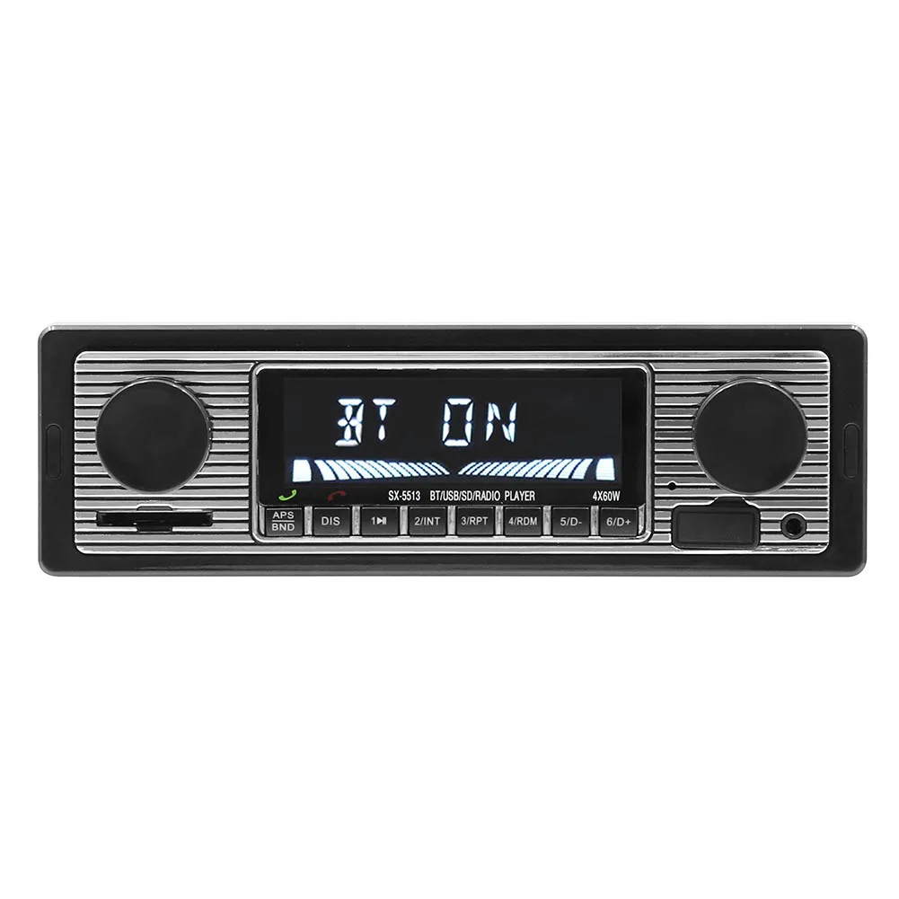  Автомобильная радиоантенна Adeeing с винтажным беспроводным MP3 мультимедийным плеером 12 в классический стерео аудио плеер Зарядное устройство для