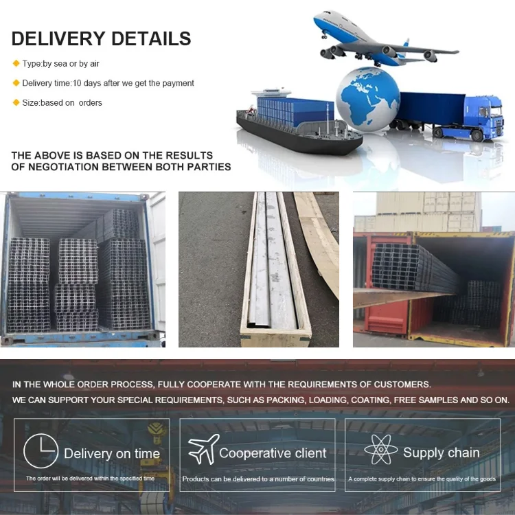 ASTM A500 SAE 1518 C shape Channel SS400 6mm 9mm thick 20CrNiMo carbon steel C channel