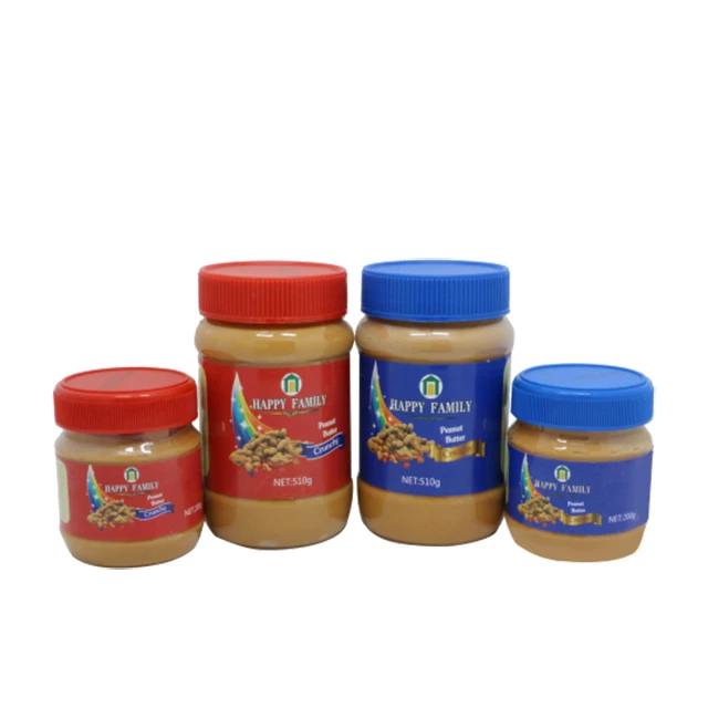 Chinese Wholesale Halal Non-Gmo Creamy Crunchy 510g Peanut Butter