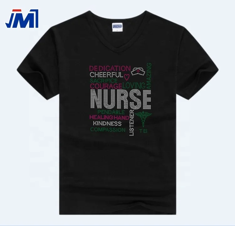 Красная Шапочка медсестры Дизайн со стразами, для переноса утюгом для футболки