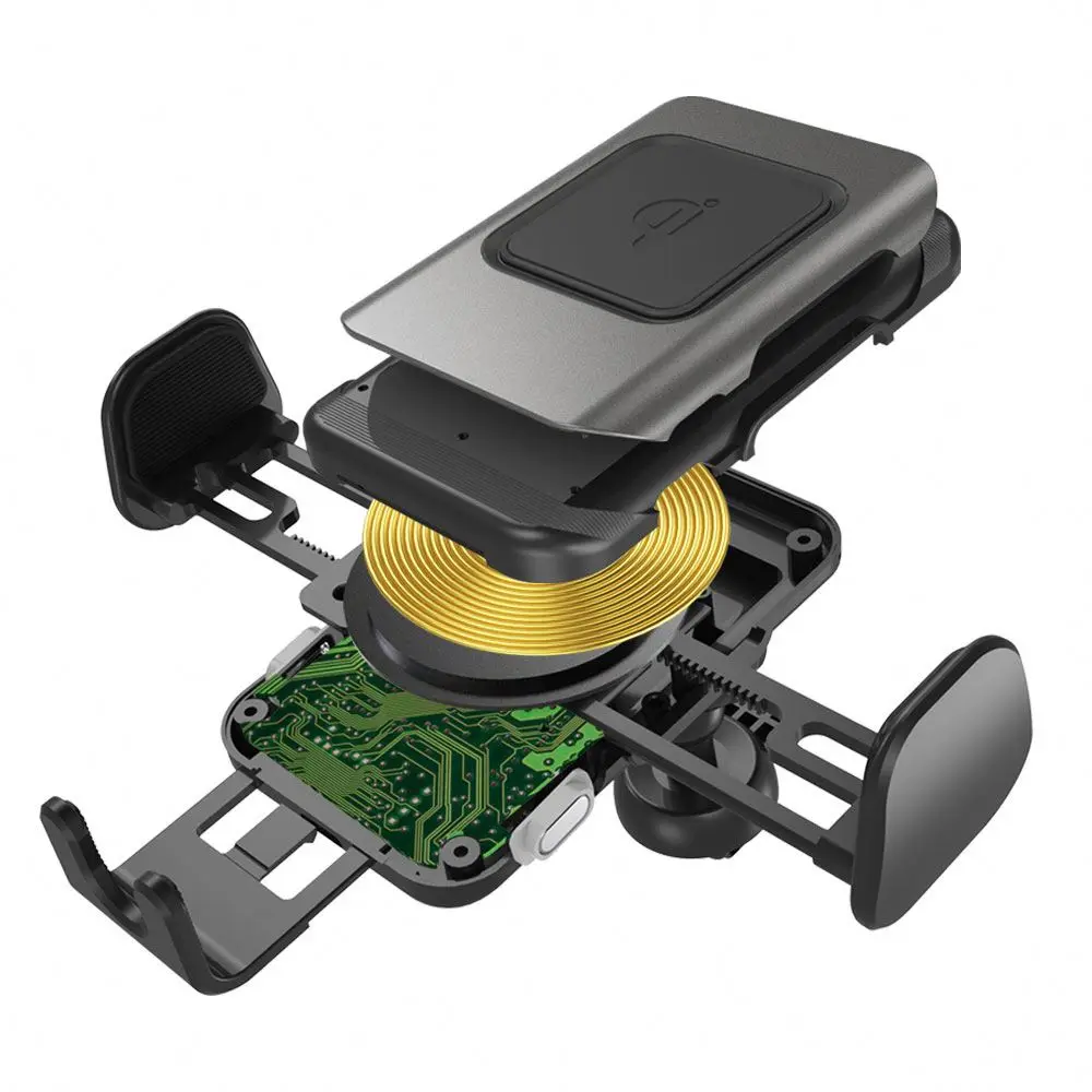 2024 Automatic Qi Fast Wireless Car Charger Holder Air Vent Mount For  Mobile Phone