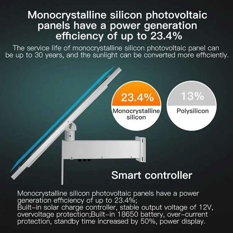60W Paneles Solares for Surveillance Systems Cameras Outdoor CCTV 30AH Solar Panels With Battery