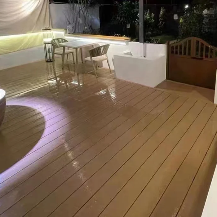 WPC wood plastic extrusion Diy Interlocking PVC Bamboo Composite Deck Tiles Floor Sale