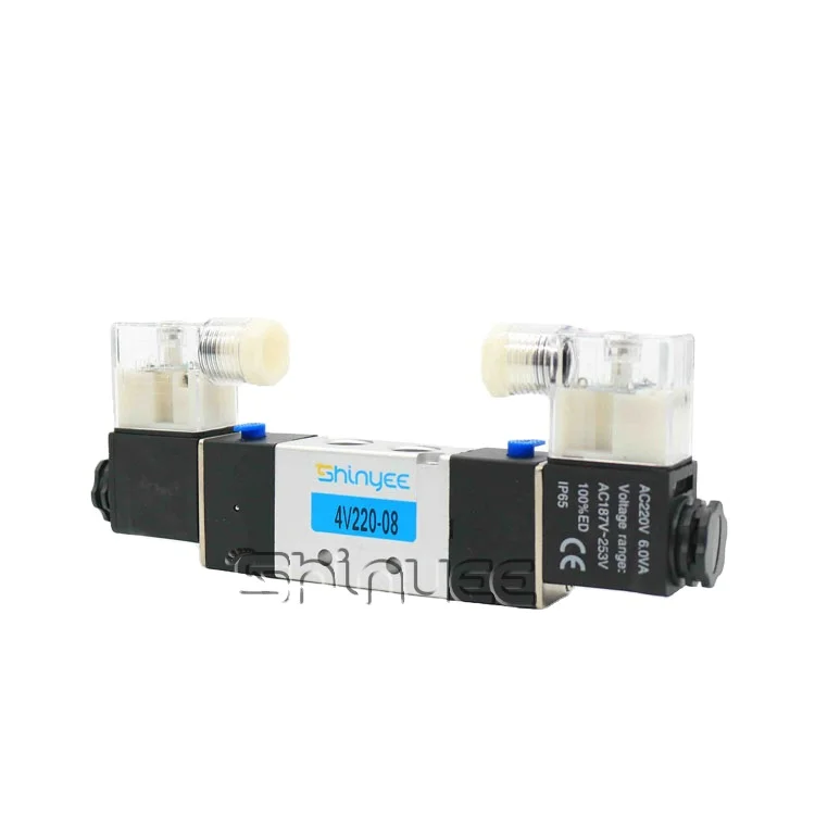 SHINYEEPNEUMATIC, популярный продукт, 4v220-08, 32-ходовой электромагнитный клапан, газовый регулирующий клапан для водонагревателя 4