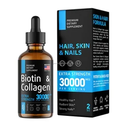 OEM Natural Hair Growth DHT blocker Anti Hair Loss Treatment biotin serum for hair root deep nourishing