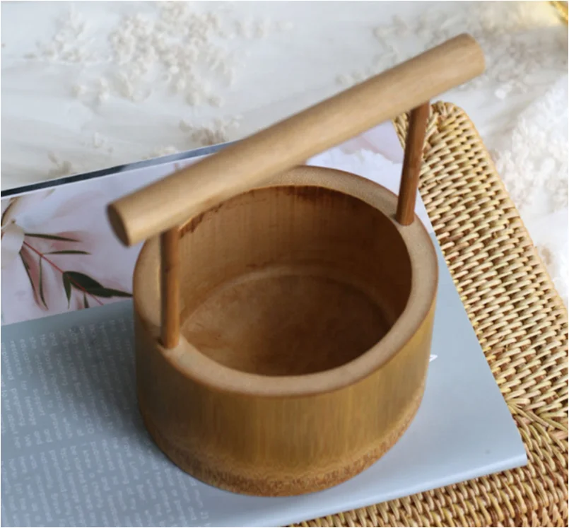 Eco-friendly natural bamboo fruit holder with hand fruit bowl  fruit stand